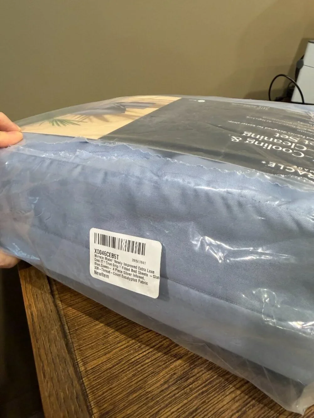 MIRACLE MADE {NWT} Extra Luxe Soft Cooling Sheet Set | Queen Size | Slate Blue